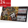 Tubular 20ml Oil Painting set Pigment Beginner Hand Paint Dyestuff Coating Art Supplies Articles 12/24 colors brush