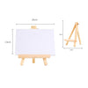Mini Artist Wooden Easel With Canvas Crude Wood Wedding Table Card Stand Display Holder For Party Decoration Painting Easel Tool