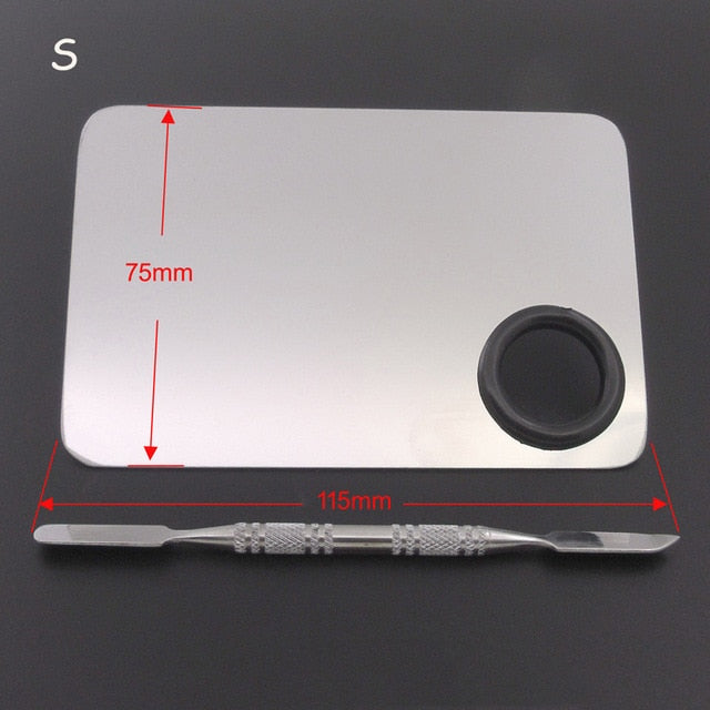 EZONE Stainless Steel Paint Palette For Water Color Acrylic Makeup Palette Watercolor Oil Painting Art Supply Material Escolar