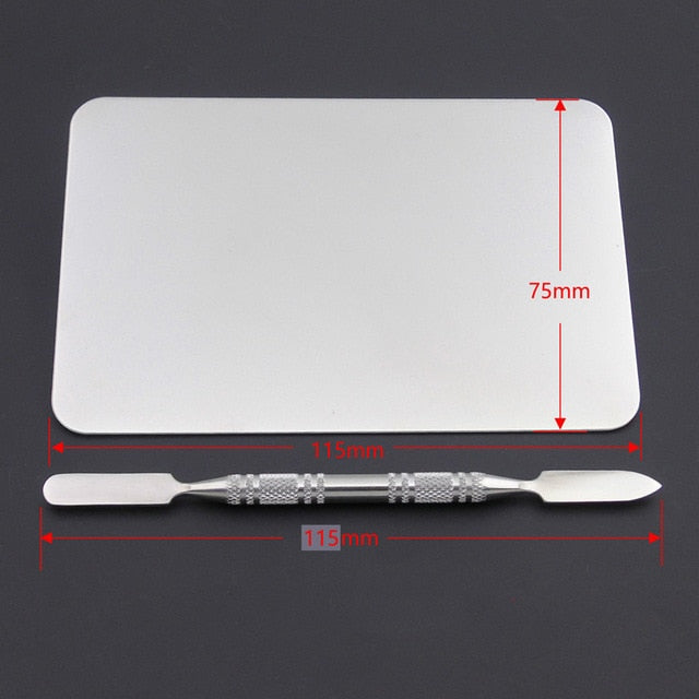 EZONE Stainless Steel Paint Palette For Water Color Acrylic Makeup Palette Watercolor Oil Painting Art Supply Material Escolar