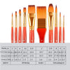 11 pcs Imported nylon hair Multi-function brushes Safety Paint watercolor oil painting acrylic brushes with cloth bag Artist
