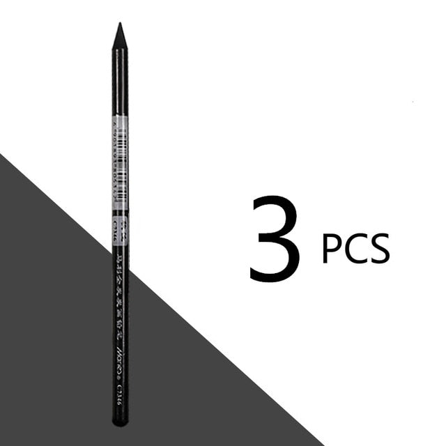1/3/6 pcs Artist Charcoal Sticks Professional Manga Sketch Drawing Charcoal Pencil