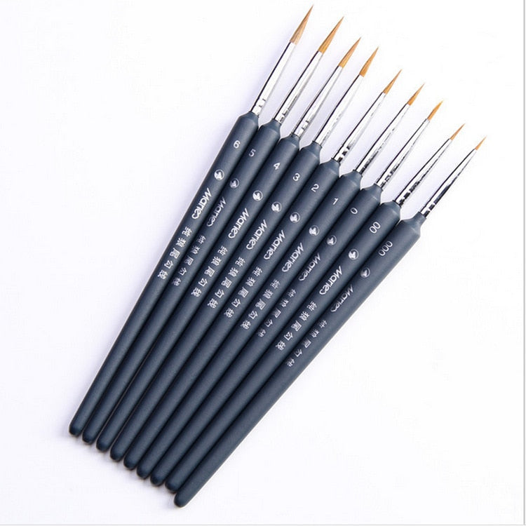 1/3Piece Different Size Hook Fine Line Brush Fine Paint Brush Artist Gouche Watercolor Acrylic Painting Brush Art Supplies