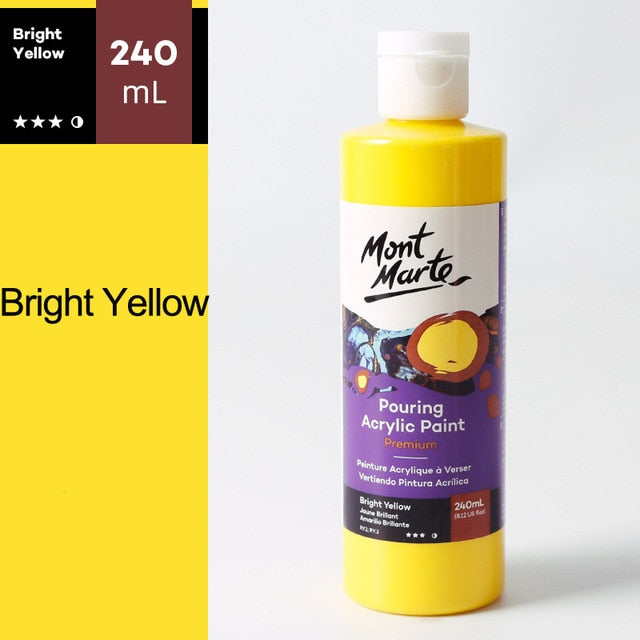 120/240ML 1Piece Pigment Acrylic Paint Set Fluid Paint Acrylic Canvases for Painting Pouring Medium Big Oil Paints Drawing Art