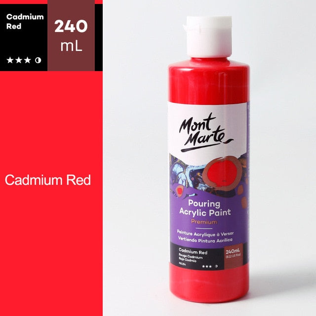 120/240ML 1Piece Pigment Acrylic Paint Set Fluid Paint Acrylic Canvases for Painting Pouring Medium Big Oil Paints Drawing Art