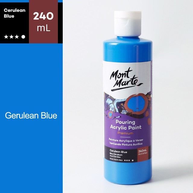 120/240ML 1Piece Pigment Acrylic Paint Set Fluid Paint Acrylic Canvases for Painting Pouring Medium Big Oil Paints Drawing Art