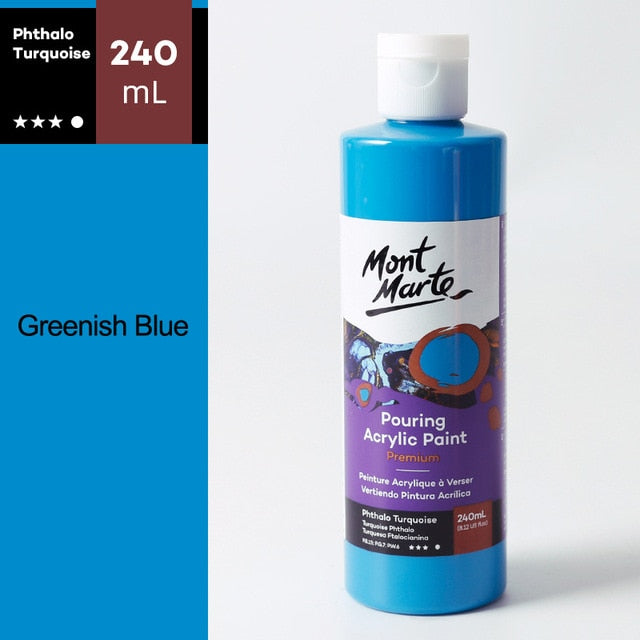 120/240ML 1Piece Pigment Acrylic Paint Set Fluid Paint Acrylic Canvases for Painting Pouring Medium Big Oil Paints Drawing Art