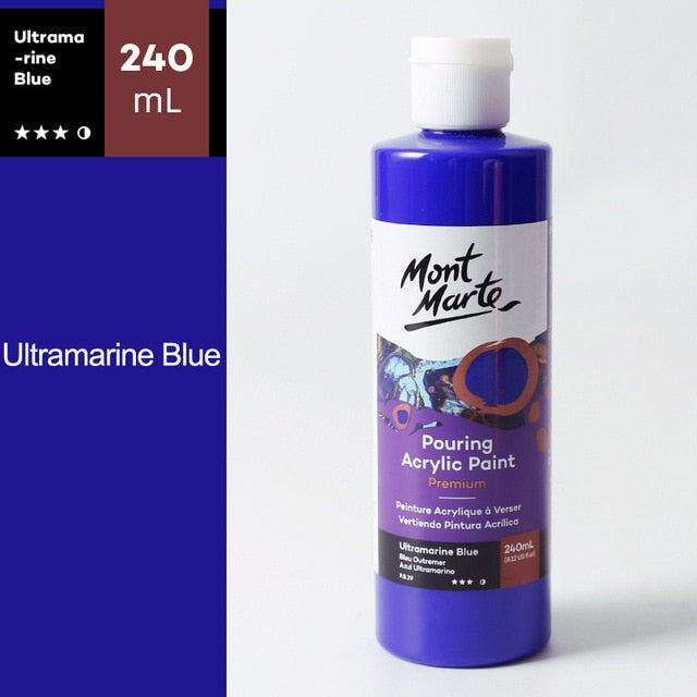 120/240ML 1Piece Pigment Acrylic Paint Set Fluid Paint Acrylic Canvases for Painting Pouring Medium Big Oil Paints Drawing Art