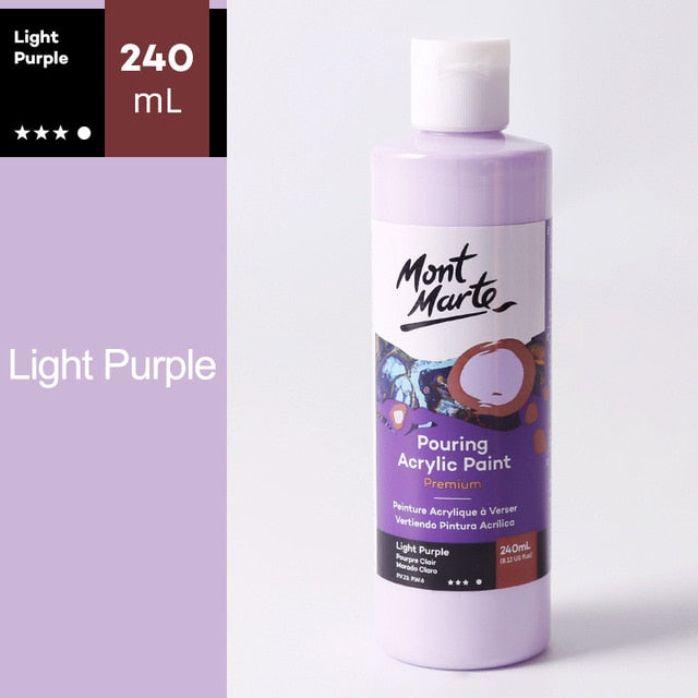 120/240ML 1Piece Pigment Acrylic Paint Set Fluid Paint Acrylic Canvases for Painting Pouring Medium Big Oil Paints Drawing Art
