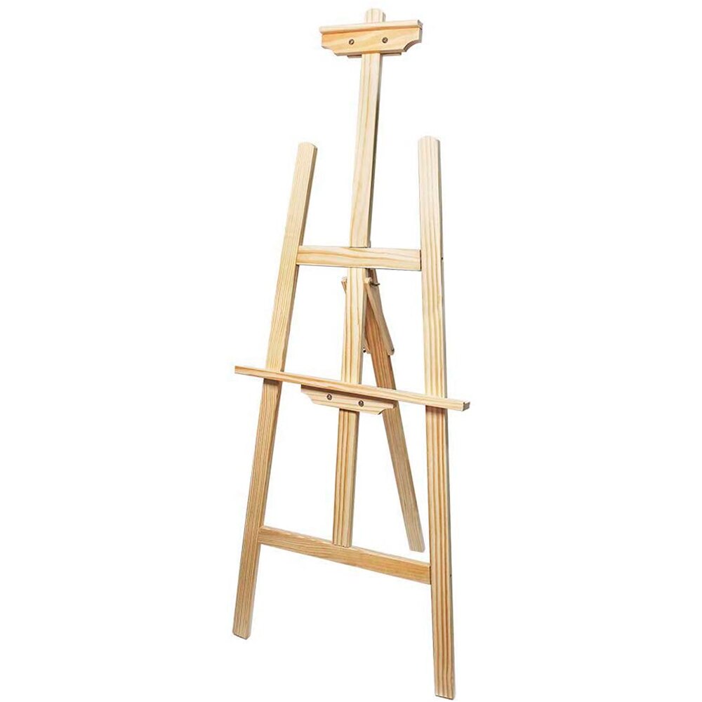 Starplast easel wooden stand, printed canvas painting, form A, different measures for painting, drawing, etc.