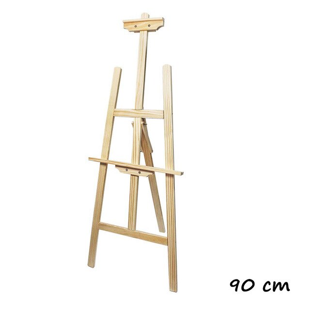 Starplast easel wooden stand, printed canvas painting, form A, different measures for painting, drawing, etc.