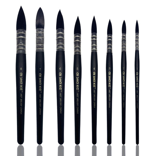1Peice Watercolor Brush Wood Paint Brush Artist Hand Painting Brushes Water Color Gouache Drawing Art Brush Supplies