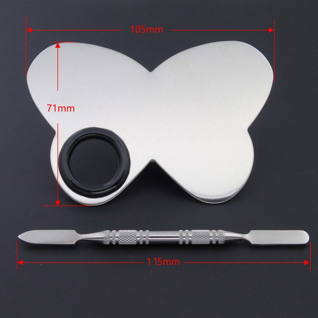 EZONE Stainless Steel Paint Palette For Water Color Acrylic Makeup Palette Watercolor Oil Painting Art Supply Material Escolar