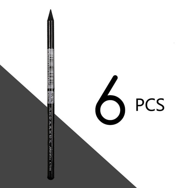 1/3/6 pcs Artist Charcoal Sticks  Professional Manga Sketch Drawing Charcoal Pencil