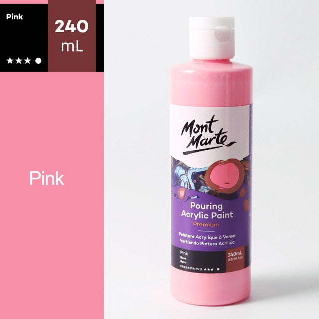 120/240ML 1Piece Pigment Acrylic Paint Set Fluid Paint Acrylic Canvases for Painting Pouring Medium Big Oil Paints Drawing Art